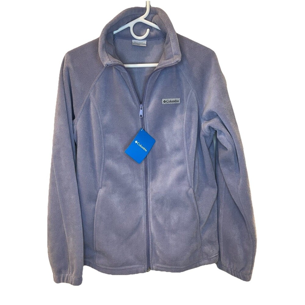 Women's Columbia Benton Springs Full Zip Fleece Jacket Lavender - Size L